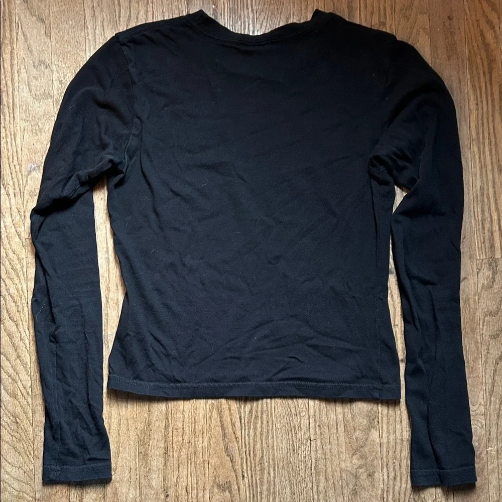 OVO Black Long Sleeve Cotton Shirt with Owl Logo - Picture 4 of 7